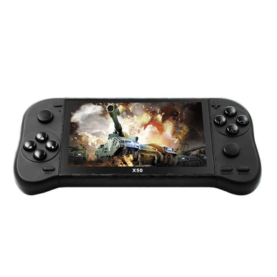 X50 5.1 inch Screen Handheld Retro Game Console 8G Memory with 6000+ Games, X50 / Black, X50 / Red+Blue - TOYFACTORY