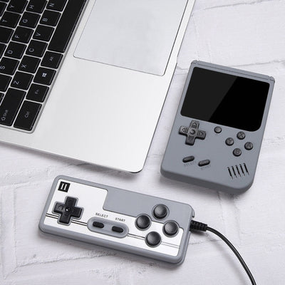 MK800 Doubles 3.0 inch Macaron Mini Handheld Game Console Built-in 800 Games, MK800-Doubles / Grey, MK800-Doubles / Blue, MK800-Doubles / Pink, MK800-Doubles / Yellow, MK800-Doubles / Green - TOYFACTORY