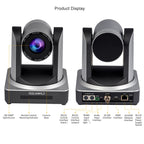 FEELWORLD POE20X Simultaneous 20X Optical Zoom Live Streaming PTZ Camera, EU and US Plug, POE20X
